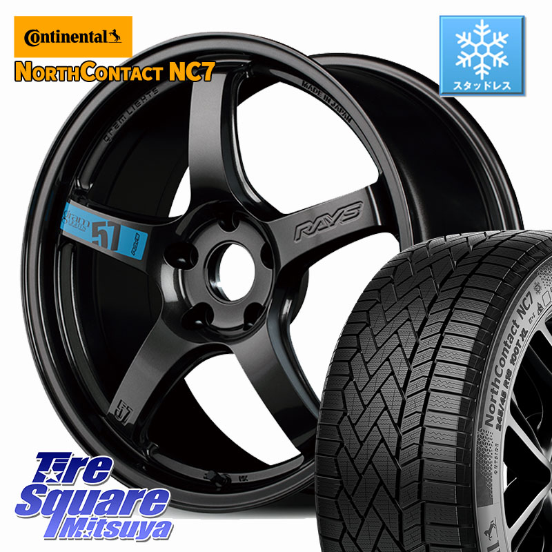 コンチネンタル NorthContact NC7 スタッドレス ミツヤ 正規品 215/60R17 RAYS 【欠品次回要問合せ】 57CR SpecM gramLIGHTS ホイール 17インチ 17 X 7.0J +47 5穴 114.3 C-HR 50系エスティマ 10系カローラクロス ZR-V RV系ヴェゼル RC系オデッセイ後期 CX-30 MX-30