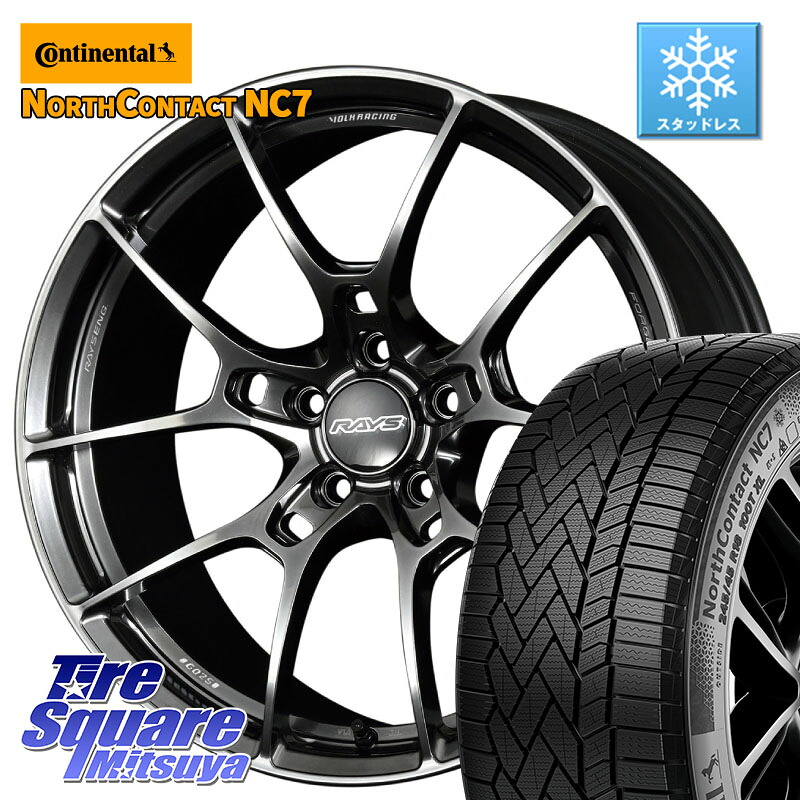 コンチネンタル NorthContact NC7 スタッドレス ミツヤ 正規品 235/60R18RAYS 【欠品次回3~4月】 G025 VOLK RACING 鍛造 ホイール 18インチ 18X8.0J 45 5穴 114.3 CX-60 CX-80 CX-5 CX5 MAZDA CR-V｜タイヤスクエアミツヤ 231,235円
