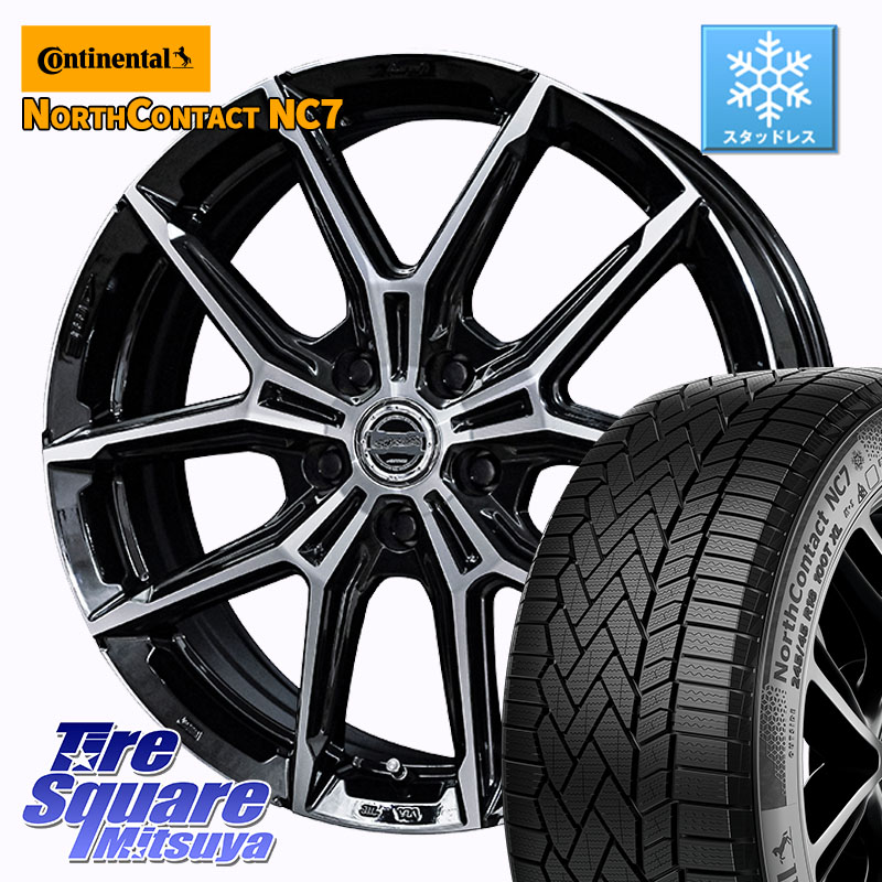 コンチネンタル NorthContact NC7 スタッドレス ミツヤ 正規品 235/50R20 KYOHO SMACK +EK M1 ホイール 20インチ スマック 20 X 8.0J(M14B) +42 5穴 114.3 スバル ソルテラ