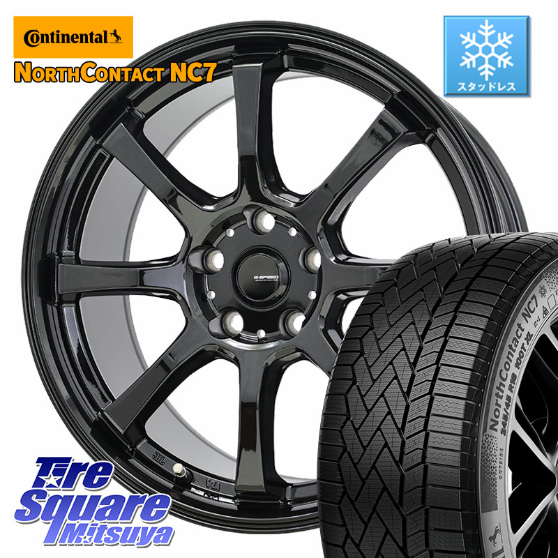 コンチネンタル NorthContact NC7 スタッドレス ミツヤ 正規品 215/60R17 HotStuff G-SPEED G-08 ホイール 17インチ ジースピード 17 X 7.0J +55 5穴 114.3 ZR-V RC系オデッセイ後期