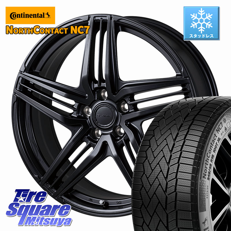 コンチネンタル NorthContact NC7 スタッドレス ミツヤ 正規品 225/55R18 KOSEI GLAMIC LX-S M14球面座ボルト専用 ホイール 18インチ 18 X 7.5J(M14B) +38 5穴 114.3 レクサスLBX