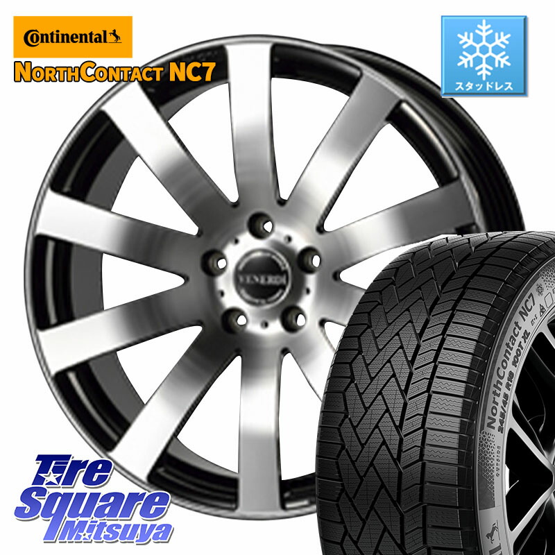 コンチネンタル NorthContact NC7 スタッドレス ミツヤ 正規品 225/45R18 コスミック VENERDI Zwinger ホイール 18インチ 18 X 7.5J +38 5穴 114.3