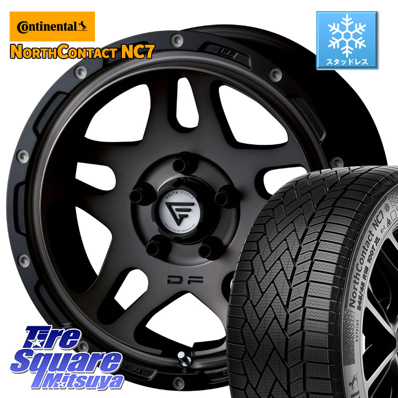 コンチネンタル NorthContact NC7 スタッドレス ミツヤ 正規品 225/65R17DELTA FORCE OVERLANDER ホイール 17インチ 17X7.0J 32 5穴 114.3 80系ハリアー RAV4 50系 デリカD:5 D5 カスタムサイズ NX レクサス ハリアー|タイヤスクエアミツヤ