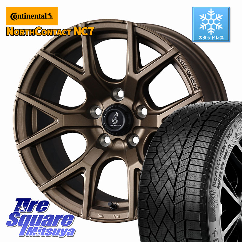 コンチネンタル NorthContact NC7 スタッドレス ミツヤ 正規品 225/55R18 WEDS マッドヴァンス MUDVANCE SD ホイール 18インチ 18 X 7.5J +35 5穴 114.3 デリカD:5