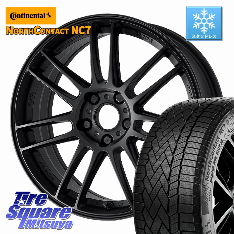 コンチネンタル NorthContact NC7 スタッドレス ミツヤ 正規品 225/55R18 WORK EMOTION ZR7 ホイール 18インチ 18 X 7.5J +47 5穴 114.3 ZR-V レヴォーグレイバック SL系フォレスター SK系フォレスター