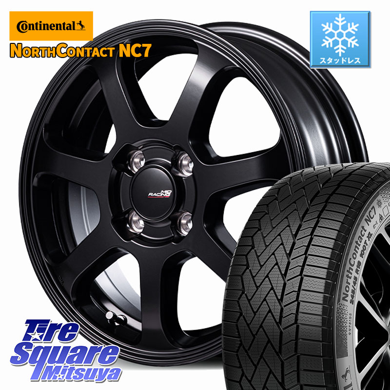 コンチネンタル NorthContact NC7 スタッドレス ミツヤ 正規品 175/65R15 MANARAY MID Racing R07 TypeS ホイール 15インチ レーシング 15 X 5.0J +45 4穴 100