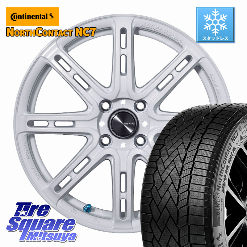 コンチネンタル NorthContact NC7 スタッドレス ミツヤ 正規品 195/60R16KOSEI SENEKA RP08 ホイール 16インチ 16X6.0J 50 4穴 100 E13ノートクロスオーバー｜タイヤスクエアミツヤ