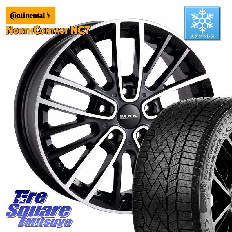 コンチネンタル NorthContact NC7 スタッドレス ミツヤ 正規品 225/55R18 阿部商会 MAK CHELSE ホイール 18インチ 18 X 7.5J(MINI U25) +50 5穴 112 MINI ミニ カントリーマン U25※ホイール注文時は「TRIM」種別を必ずお知らせください