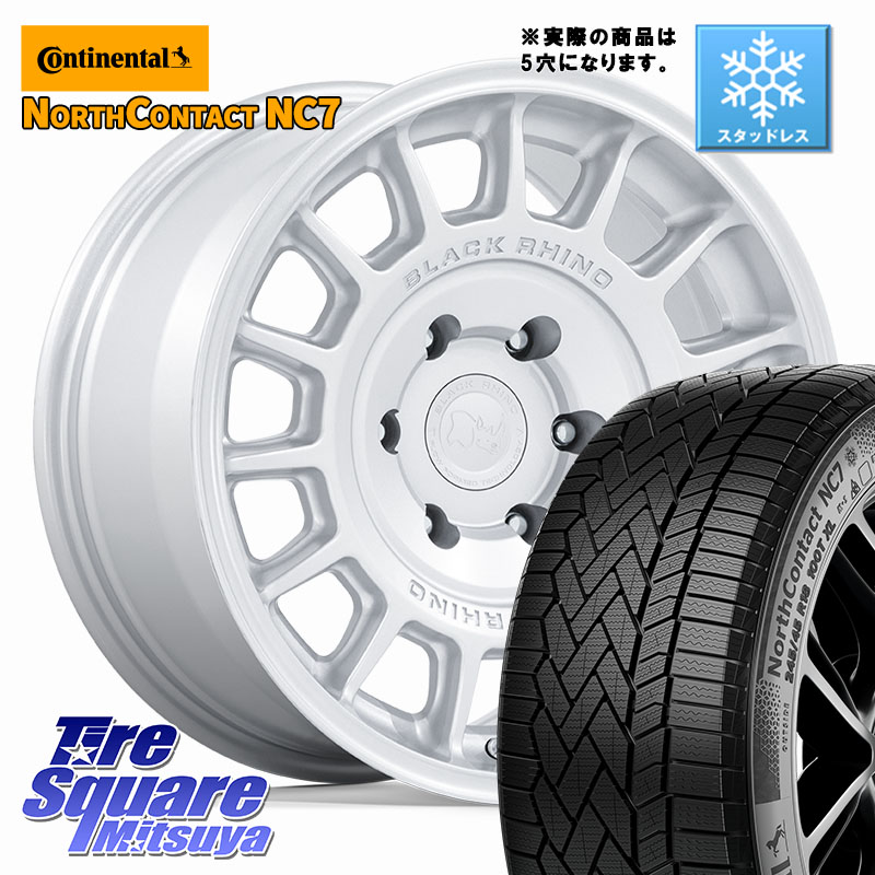 コンチネンタル NorthContact NC7 スタッドレス ミツヤ 正規品 215/60R17 BLACK RHINO VOLL ボル シルバー ホイール 17インチ ブラックライノ◇参考画像 17 X 8.0J +38 5穴 114.3 20系アルファード