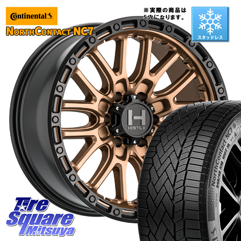 コンチネンタル NorthContact NC7 スタッドレス ミツヤ 正規品 215/60R17 HOSTILE H135 RIDGE CREST JP SPEC ホイール 17インチ◇参考画像 17 X 8.0J +38 5穴 114.3 20系アルファード