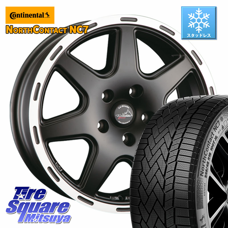 コンチネンタル NorthContact NC7 スタッドレス ミツヤ 正規品 225/55R18 阿部商会 TIRADO CROSS ホイール 18インチ 18 X 7.0J(US) +40 5穴 110 クライスラー Jeep Cherokee チェロキー KL系