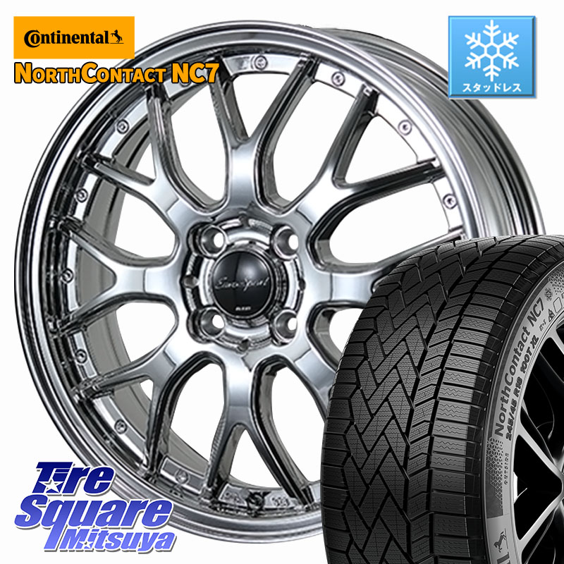 コンチネンタル NorthContact NC7 スタッドレス ミツヤ 正規品 175/65R15 BLEST EuroSport Type815 軽自動車専用 ホイール 15インチ 15 X 5.0J +45 4穴 100