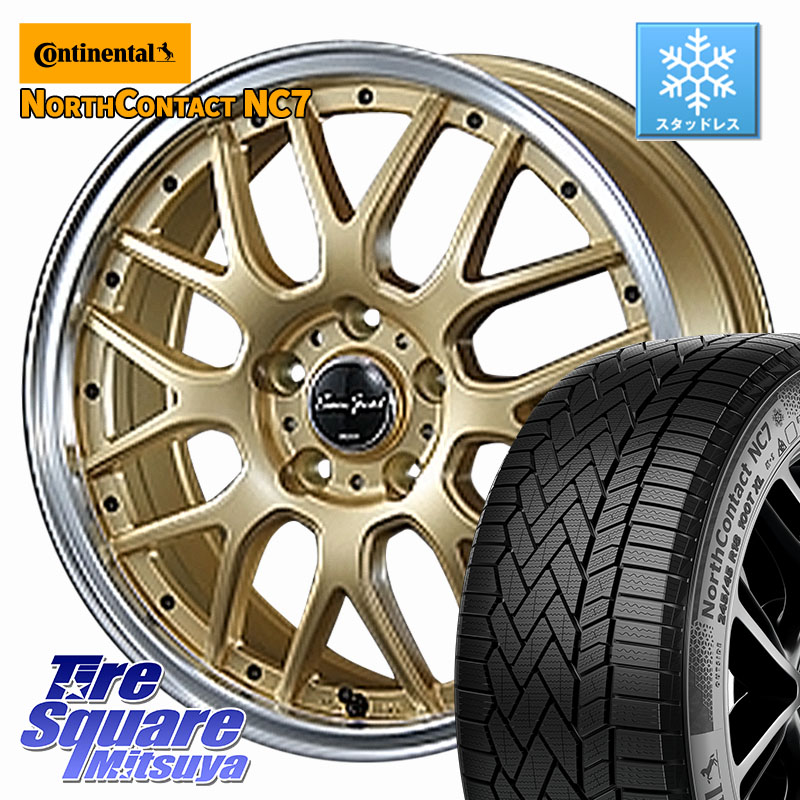 コンチネンタル NorthContact NC7 スタッドレス ミツヤ 正規品 225/45R17 BLEST EuroSport Type815 ホイール 17インチ 17 X 7.0J +48 5穴 114.3