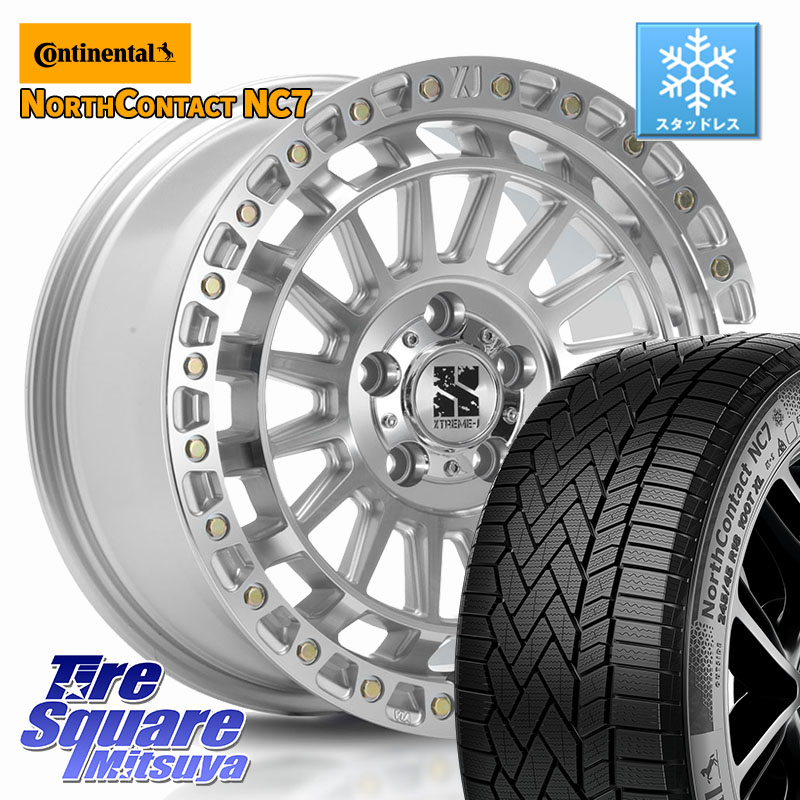 コンチネンタル NorthContact NC7 スタッドレス ミツヤ 正規品 225/45R17MLJ XJ08 XTREME-J ホイール 17インチ 17X7.5J 42 5穴 114.3 GRヤリスRSノーマルキャリパー ブレイド IS レクサス|タイヤスクエアミツヤ
