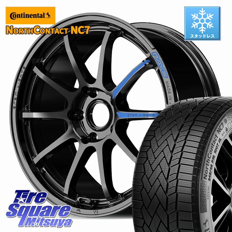 コンチネンタル NorthContact NC7 スタッドレス ミツヤ 正規品 215/60R17 RAYS 【欠品次回8~9月】 gramLIGHTS 57NR SPEC-M ホイール 17インチ 17 X 7.0J +46 5穴 114.3 C-HR 50系エスティマ 10系カローラクロス ZR-V RV系ヴェゼル RC系オデッセイ後期 CX-30 MX-30