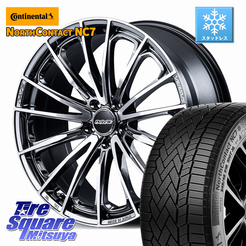 コンチネンタル NorthContact NC7 スタッドレス ミツヤ 正規品 215/60R17RAYS 【欠品次回要問合せ】 VERSUS VOUGE SE ホイール 17インチ 17X7.0J 40 5穴 114.3 カローラクロス CX-30 MX-30 20系アルファード エルグランド 日産 エクストレイル X-TRAIL 日産 ヴェルファ｜タイヤスクエアミツヤ