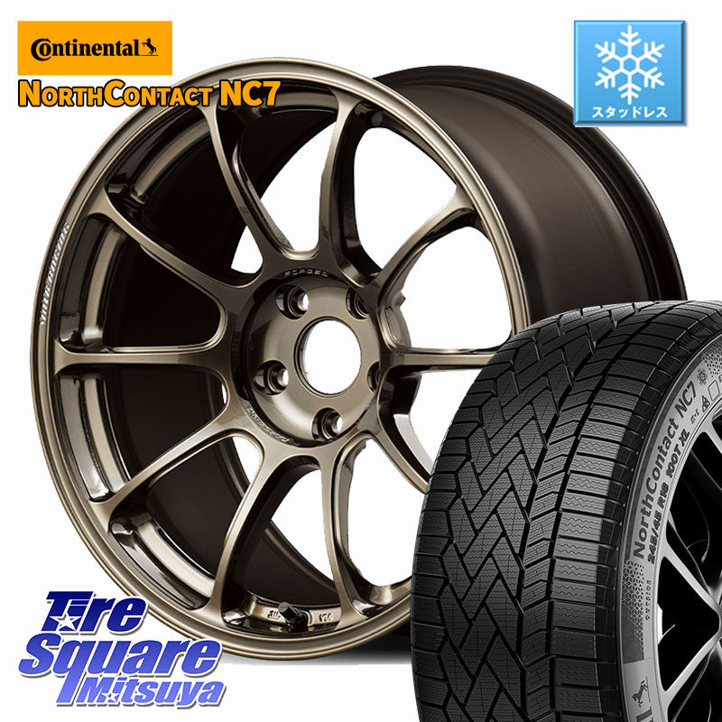 コンチネンタル NorthContact NC7 スタッドレス ミツヤ 正規品 235/60R18 RAYS 【欠品次回10~11月】 ZE40 VOLK RACING 鍛造 ホイール 18インチ 18 X 8.5J +45 5穴 114.3 CX-60