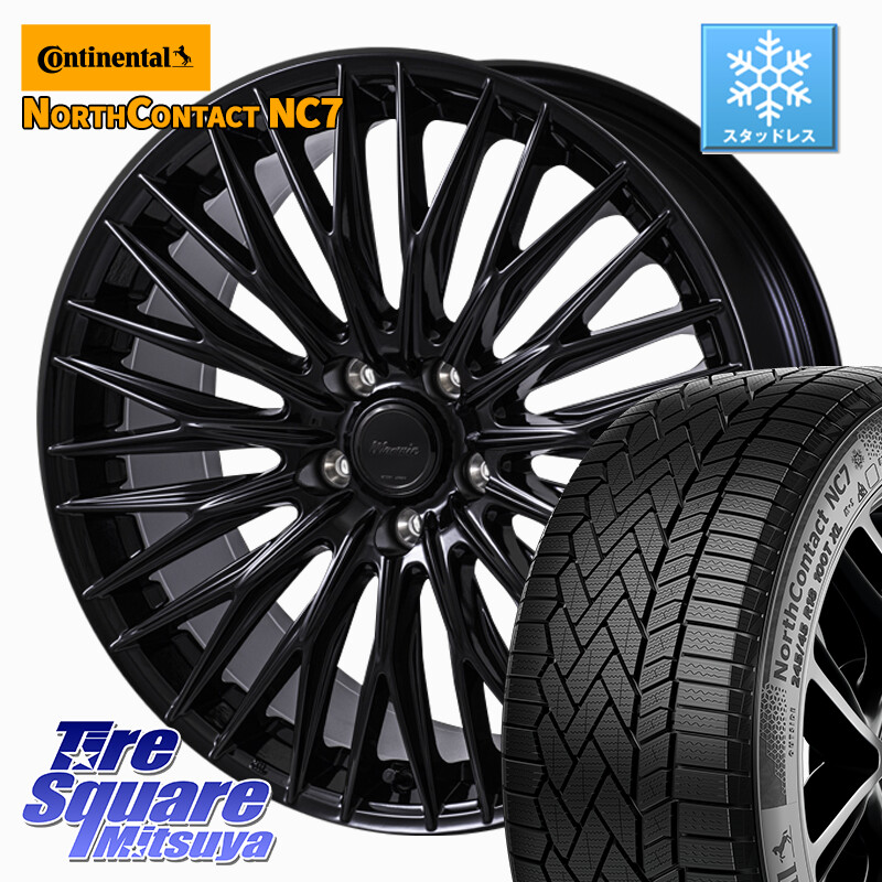 コンチネンタル NorthContact NC7 スタッドレス ミツヤ 正規品 235/50R18MONZA Warwic CLYVER クライヴァー ホイール 18インチ 18X7.5J 48 5穴 114.3 エスティマ|タイヤスクエアミツヤ