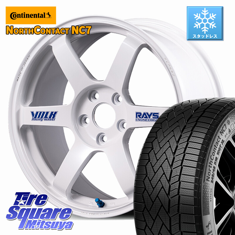 コンチネンタル NorthContact NC7 スタッドレス ミツヤ 正規品 225/55R17RAYS 【欠品次回3~4月】 VOLK RACING TE37 SAGA S-plus 30th STICKER Ver ホイール 17インチ 17X7.5J 44 5穴 114.3 10系アルファード スカイラインセダン 日産 フーガ FUGA 日産｜タイヤスクエアミツヤ
