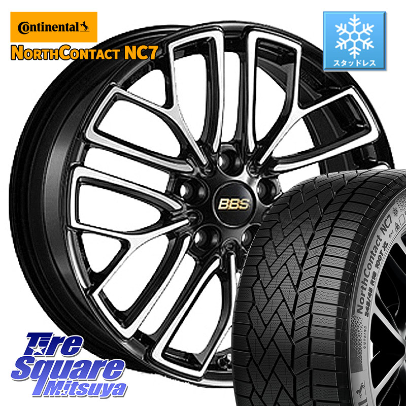 コンチネンタル NorthContact NC7 スタッドレス ミツヤ 正規品 235/50R18 BBS RE-X 鍛造1ピース ホイール 18インチ 18 X 7.5J +48 5穴 114.3 50系エスティマ