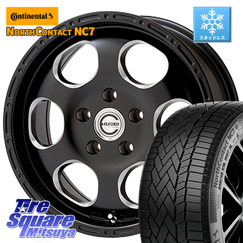 コンチネンタル NorthContact NC7 スタッドレス ミツヤ 正規品 195/60R16 MEIWA Blood Stock One Piece ホイール 16インチ 16 X 7.0J +45 5穴 100