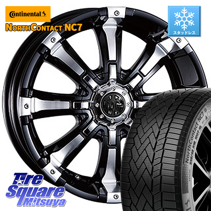コンチネンタル NorthContact NC7 スタッドレス ミツヤ 正規品 225/45R17 CRIMSON クリムソン BEAST ビースト ホイール 17インチ 17 X 7.0J +35 5穴 114.3 GRヤリスRSノーマルキャリパー