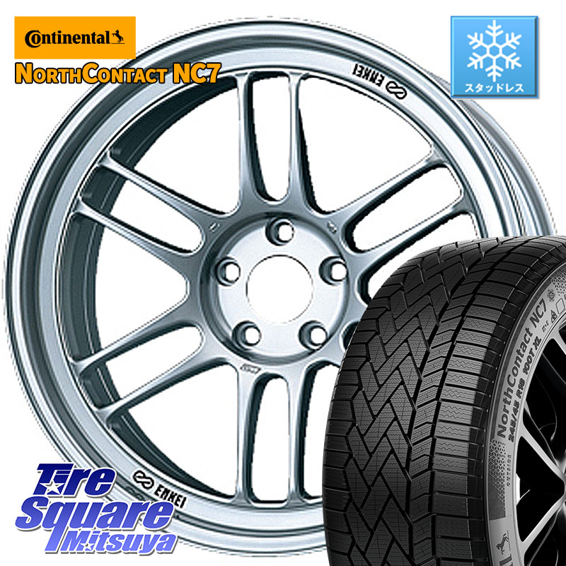 コンチネンタル NorthContact NC7 スタッドレス ミツヤ 正規品 225/65R17 ENKEI エンケイ Racing RPF1 SILVER ホイール 17 X 7.0J +45 5穴 114.3 80系ハリアー T32エクストレイル CX-5 CX-8 BT5レガシィアウトバック 104,205円