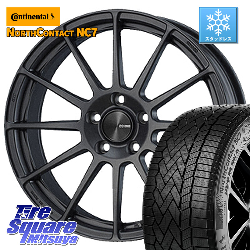 コンチネンタル NorthContact NC7 スタッドレス ミツヤ 正規品 205/60R16 ENKEI エンケイ PerformanceLine PF03 (MD) ホイール 16 X 6.5J +45 5穴 114.3 90系ノア ヴォクシー RP6～8ステップワゴン MAZDA3