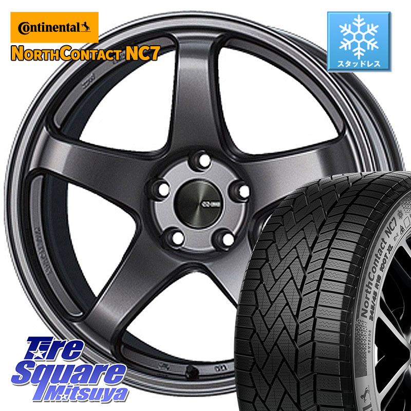 コンチネンタル NorthContact NC7 スタッドレス ミツヤ 正規品 175/65R15 ENKEI エンケイ PerformanceLine PF05 DS 4H 15インチ 15 X 5.0J +45 4穴 100