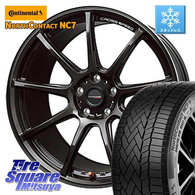 コンチネンタル NorthContact NC7 スタッドレス ミツヤ 正規品 235/50R18 HotStuff クロススピード RS9 RS-9 軽量 ホイール 18インチ 18 X 8.5J +38 5穴 114.3 30系アルファード 30系ヴェルファイア 20系アルファード