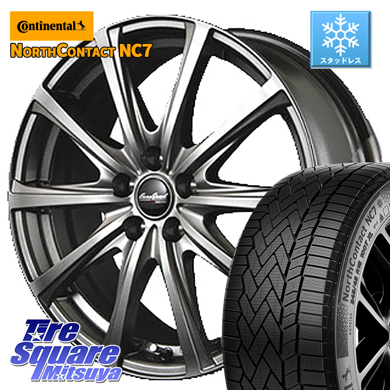コンチネンタル NorthContact NC7 スタッドレス ミツヤ 正規品 235/60R18MANARAY MID EuroSpeed ユーロスピード V25 ホイール 18インチ 18X7.5J 38 5穴 114.3 50系RAV4 60系RAV4 アリアARIYA T33エクストレイル CX-60 CX-80 アウトランダーPHEV トレイルシーカー RAV4｜タイヤスクエアミツヤ 78,139円