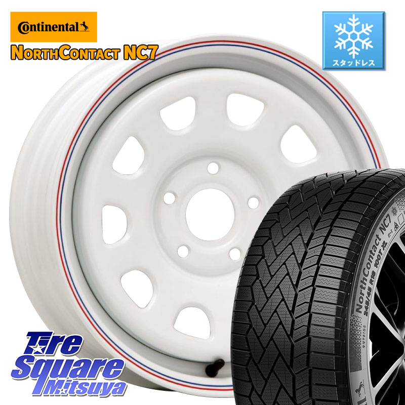 コンチネンタル NorthContact NC7 スタッドレス ミツヤ 正規品 195/65R15 MLJ デイトナ SS DAYTONA ホイール 15インチ カングー 15 X 6.0J(RENAUT KANGOO KW) +30 5穴 108 ルノー カングー2 KW系 ルノー カングービボップ KW系