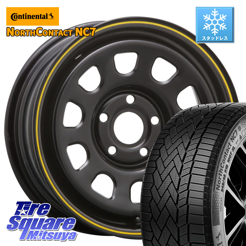 コンチネンタル NorthContact NC7 スタッドレス ミツヤ 正規品 195/65R15MLJ デイトナ SS DAYTONA YE ホイール 15インチ カングー 15X6.0J(RENAUT KANGOO KW) 30 5穴 108 ルノー カングー2 KW系 ルノー カングービボップ KW系｜タイヤスクエアミツヤ