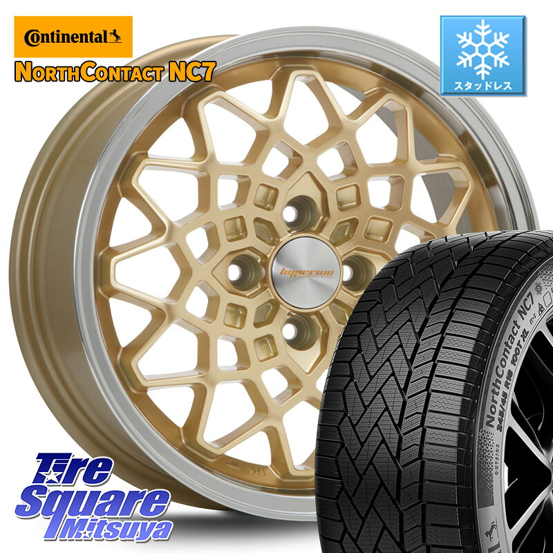 コンチネンタル NorthContact NC7 スタッドレス ミツヤ 正規品 175/65R15 MLJ hyperion CALMA ハイペリオン カルマ 15 X 5.0J +45 4穴 100