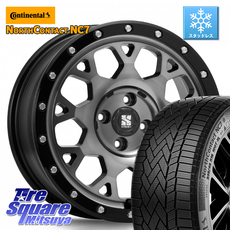 コンチネンタル NorthContact NC7 スタッドレス ミツヤ 正規品 195/60R16MLJ XJ04 XTREME-J エクストリームJ ホイール 16インチ 16X6.5J 38 4穴 100 E13オーラ｜タイヤスクエアミツヤ 102,487円
