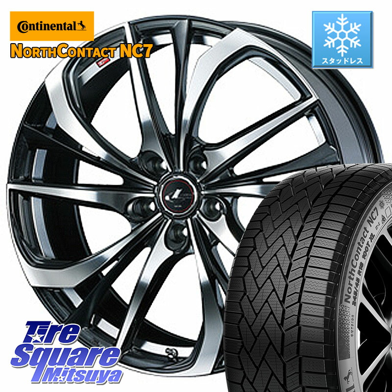 コンチネンタル NorthContact NC7 スタッドレス ミツヤ 正規品 235/50R19 WEDS ウェッズ Leonis レオニス TE ホイール 19インチ 19 X 8.0J +43 5穴 114.3 BT5レガシィアウトバック SL系フォレスター