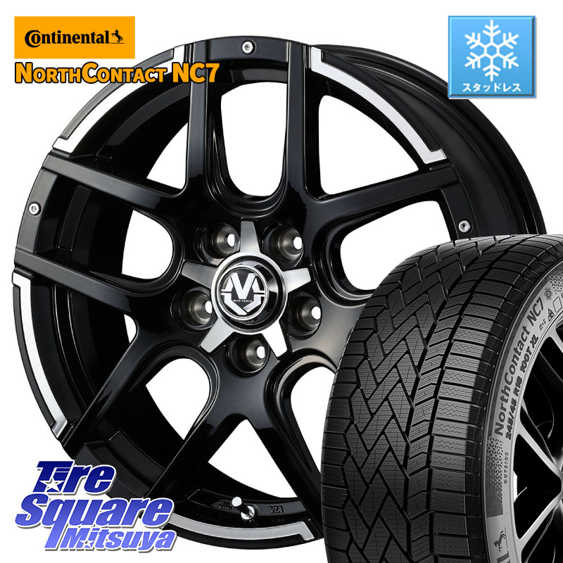 コンチネンタル NorthContact NC7 スタッドレス ミツヤ 正規品 215/60R17 WEDS ウェッズ MUD VANCE 04 マッドヴァンス 17 X 7.0J +45 5穴 114.3 C-HR 50系エスティマ 10系カローラクロス ZR-V RV系ヴェゼル RC系オデッセイ後期 CX-30 MX-30