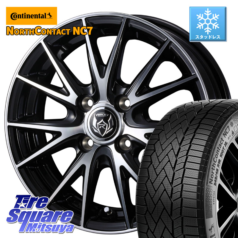 コンチネンタル NorthContact NC7 スタッドレス ミツヤ 正規品 175/65R15WEDS ウェッズ ライツレー RIZLEY VS ホイール 15インチ 15X5.5J 50 4穴 100 GR/GS系フィット インサイト スプラッシュ｜タイヤスクエアミツヤ