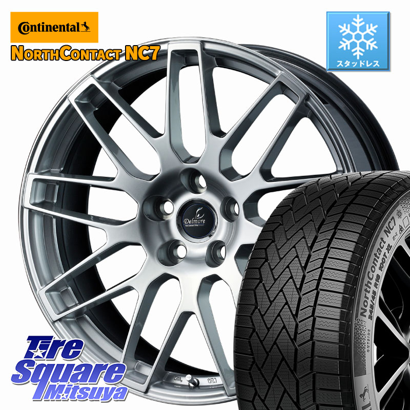 コンチネンタル NorthContact NC7 スタッドレス ミツヤ 正規品 235/50R20WEDS 39248 Delmore デルモア LC.S 平座仕様(レクサス車専用) 20X8.0J 30 5穴 114.3 RAV4 60系｜タイヤスクエアミツヤ