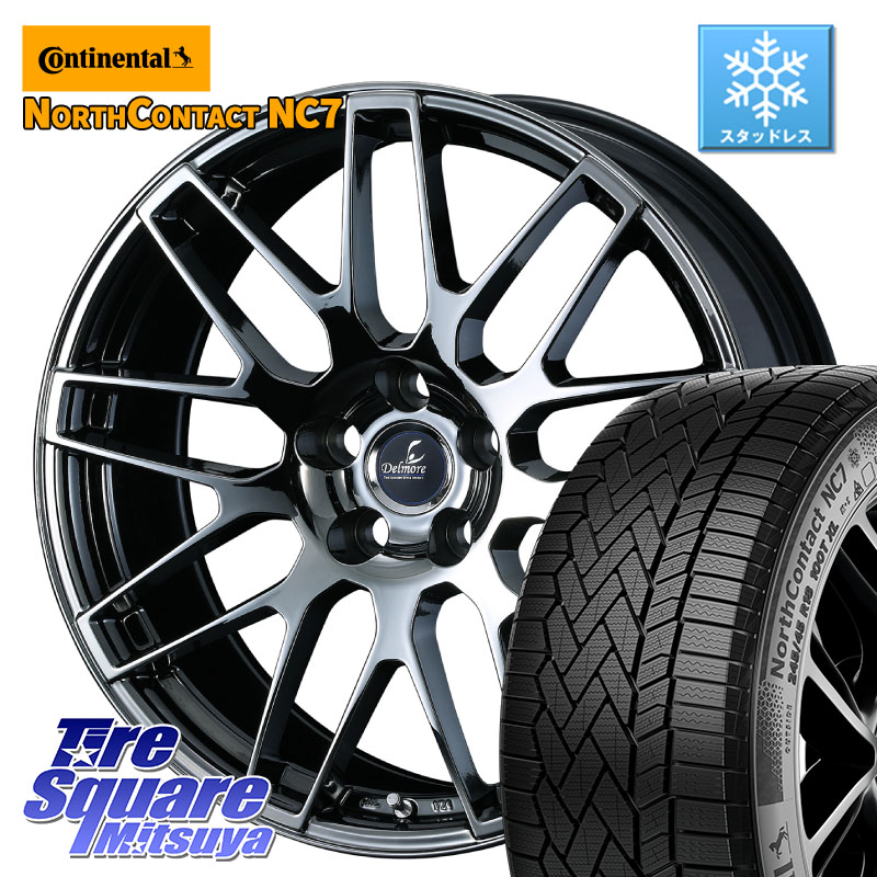 コンチネンタル NorthContact NC7 スタッドレス ミツヤ 正規品 235/60R18WEDS 39247 Delmore デルモア LC.S 平座仕様(レクサス車専用) 18X8.0J 45 5穴 114.3 50系RAV4 60系RAV4 トレイルシーカー RAV4 50系 ソルテラ RAV4 60系 bZ4X|タイヤスクエアミツヤ
