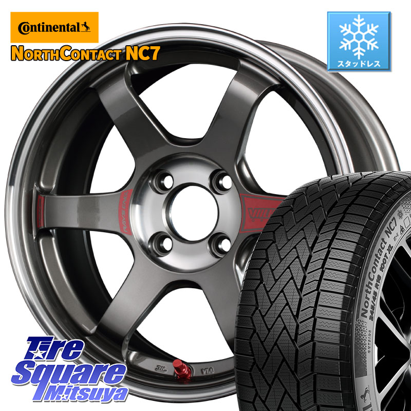 コンチネンタル NorthContact NC7 スタッドレス ミツヤ 正規品 195/65R15RAYS 【欠品次回3~4月】 レイズ TE37 ボルクレーシング SONIC SL ホイール 15インチ 15X6.5J 35 4穴 100 E13オーラ｜タイヤスクエアミツヤ