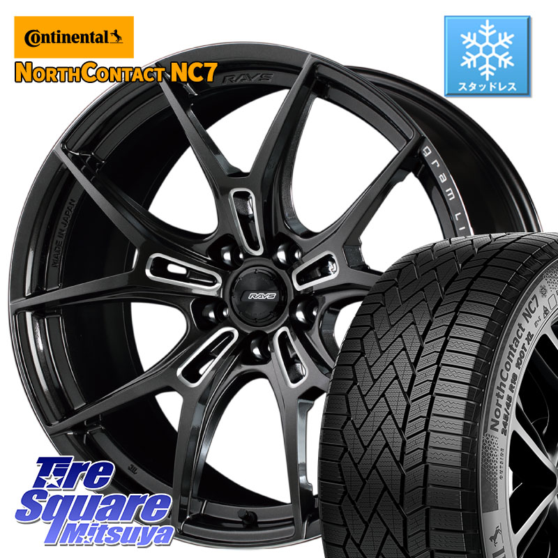 コンチネンタル NorthContact NC7 スタッドレス ミツヤ 正規品 235/60R18 RAYS レイズ GramLights グラムライツ 57FXZ ホイール 18インチ 18 X 7.5J(M14B) +40 5穴 114.3 クラウンスポーツ・エステート ハイブリッドZ スバル ソルテラ