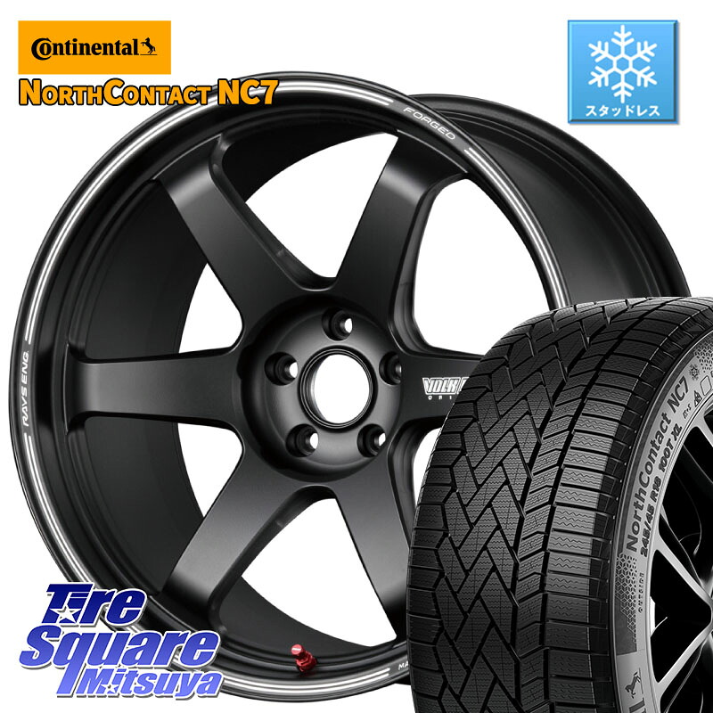 コンチネンタル NorthContact NC7 スタッドレス ミツヤ 正規品 235/55R19 RAYS 【欠品次回要問合せ】 TE37 ボルクレーシング ウルトラ トラックエディション2 鍛造 19インチ 19 X 8.5J +45 5穴 114.3 T33エクストレイル CX-60