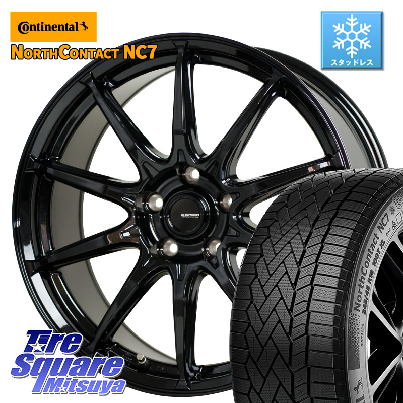 コンチネンタル NorthContact NC7 スタッドレス ミツヤ 正規品 215/60R17 HotStuff G-SPEED G-05 G05 17インチ ジースピード ホイール 17 X 7.0J +48 5穴 114.3 C-HR 50系エスティマ 10系カローラクロス E52エルグランド ZR-V RV系ヴェゼル RC系オデッセイ後期 CX-30 MX