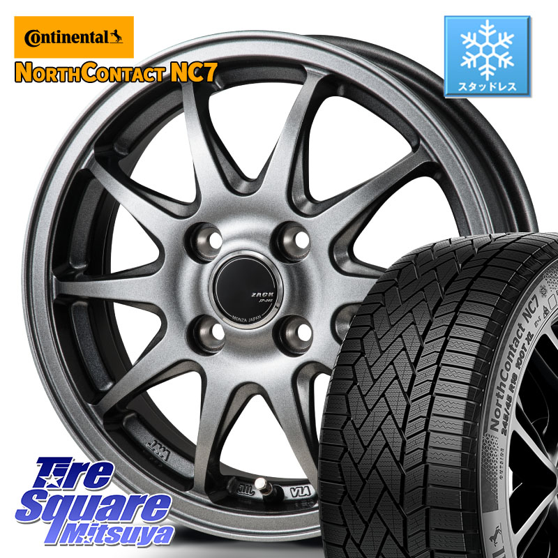コンチネンタル NorthContact NC7 スタッドレス ミツヤ 正規品 175/65R15Japan三陽 ZACK JP202 ホイール 15インチ 15X5.5J 43 4穴 100 160系カローラフィールダー GR/GS系フィット クロスビー スイフト4穴 130系ヴィッツ スペイド キューブ CUBE 日産 ポルテ アクア|タイヤスクエアミツヤ