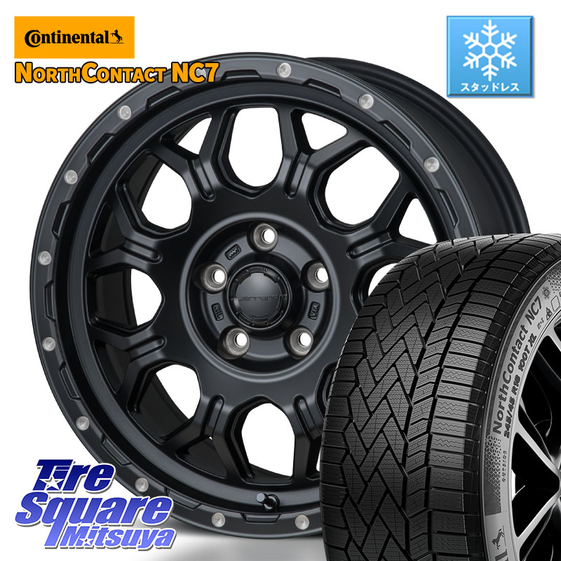 コンチネンタル NorthContact NC7 スタッドレス ミツヤ 正規品 225/45R17 MONZA HI-BLOCK JERRARD ホイール 4本 17インチ 17 X 7.5J +41 5穴 114.3 GRヤリスRSノーマルキャリパー 100,880円