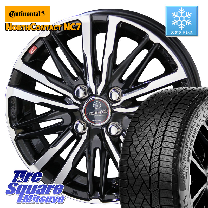 コンチネンタル NorthContact NC7 スタッドレス ミツヤ 正規品 175/65R15KYOHO 【欠品次回8月上旬】SMACK CREST スマック クレスト ホイール 15インチ 15X5.5J 43 4穴 100 160系カローラフィールダー GR/GS系フィット クロスビー スイフト4穴 130系ヴィッツ スペイド|タイヤスクエアミツヤ