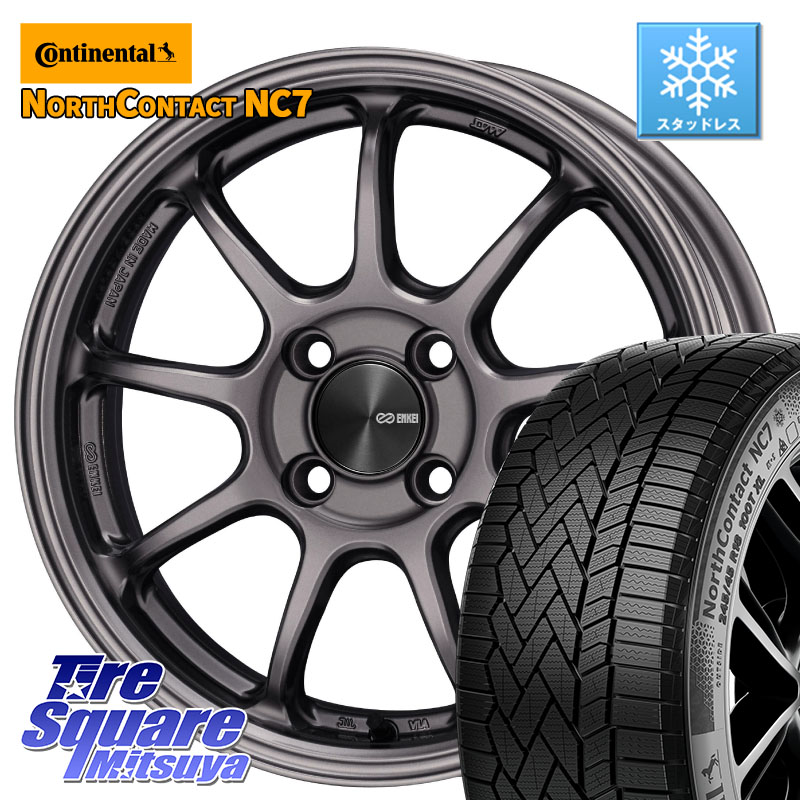 コンチネンタル NorthContact NC7 スタッドレス ミツヤ 正規品 175/65R15 ENKEI PerformanceLine PF09 ホイール 4本 15インチ 15 X 5.0J +45 4穴 100