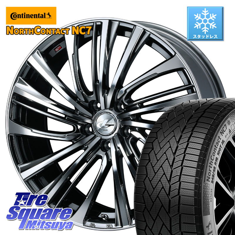 コンチネンタル NorthContact NC7 スタッドレス ミツヤ 正規品 235/50R19WEDS ウェッズ weds レオニス LEONIS FS 19インチ 19X8.0J 50 5穴 114.3 SL系フォレスター BT5レガシィアウトバック レガシー レガシィ アウトバック｜タイヤスクエアミツヤ