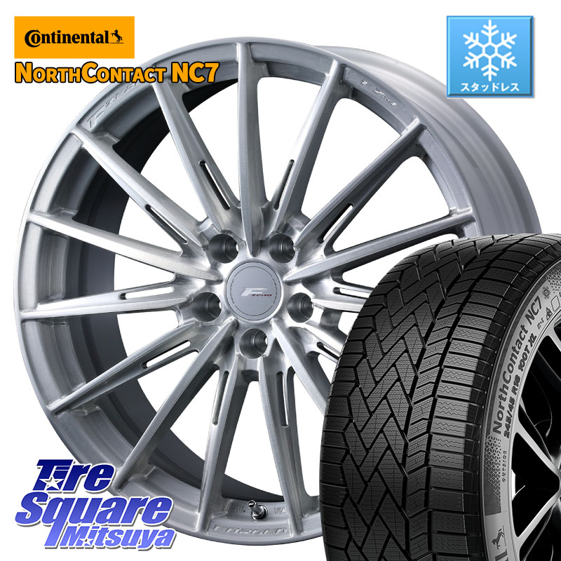 コンチネンタル NorthContact NC7 スタッドレス ミツヤ 正規品 235/50R19WEDS F ZERO FZ4 FZ-4 鍛造 FORGED 19インチ エフゼロ 19X8.0J 35 5穴 114.3 NX レクサス ハリアー|タイヤスクエアミツヤ